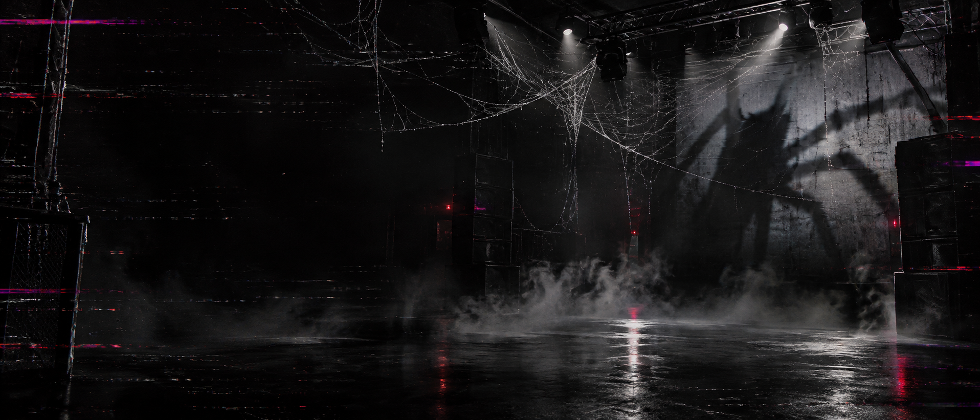 RACK WIDOW webbed underground club